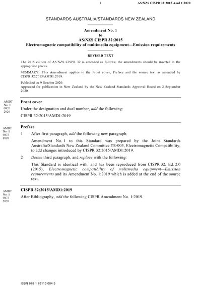 Standards PDF Cover Page