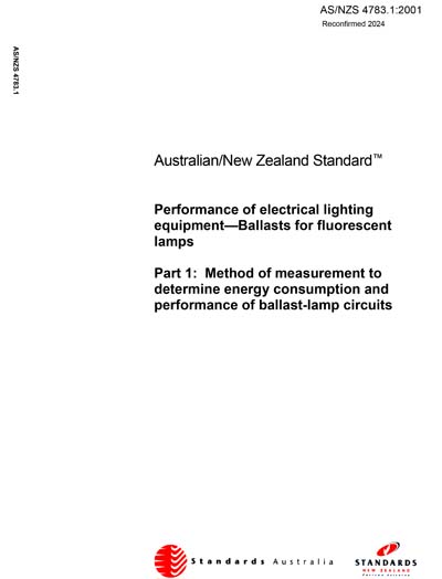 Standards PDF Cover Page