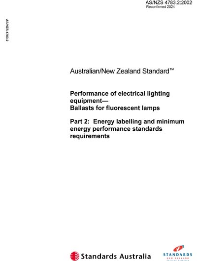 Standards PDF Cover Page