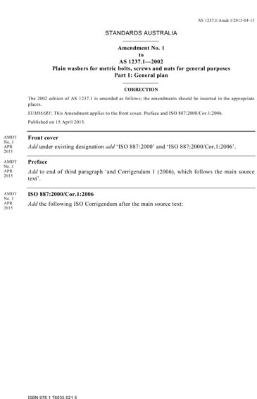 Standards PDF Cover Page