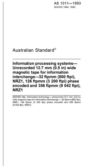 Standards PDF Cover Page