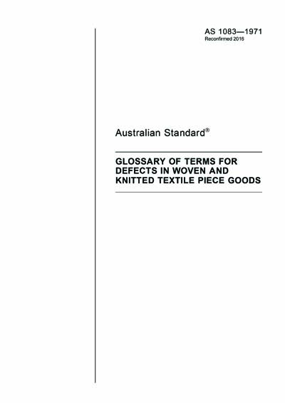 Standards PDF Cover Page