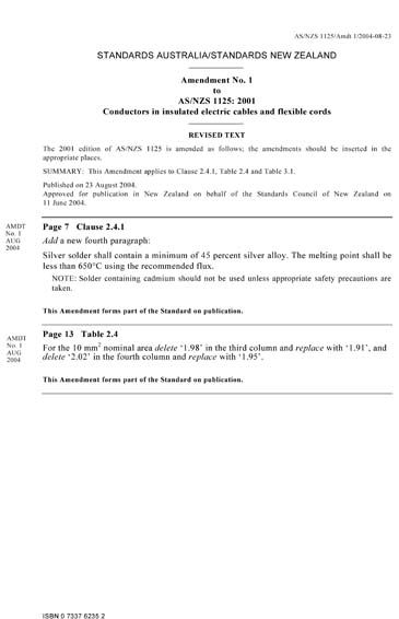 Standards PDF Cover Page