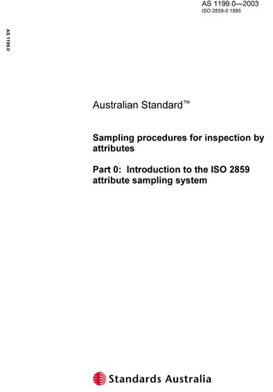 AS 1199.0-2003 - Sampling procedures for inspection by attributes ...