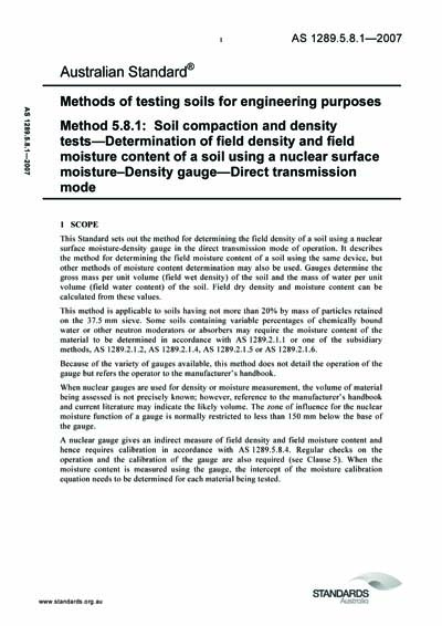 Standards PDF Cover Page