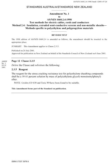 Standards PDF Cover Page