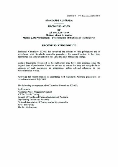 Standards PDF Cover Page