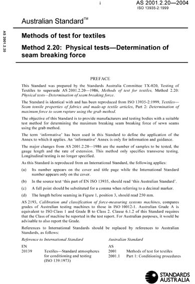 Standards PDF Cover Page