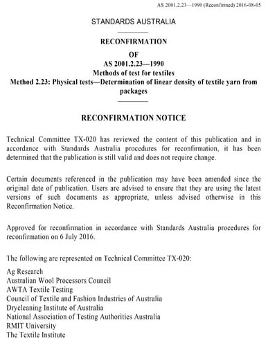 Standards PDF Cover Page
