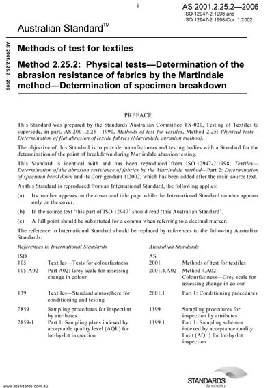 Standards PDF Cover Page