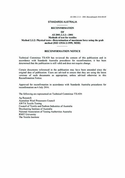Standards PDF Cover Page