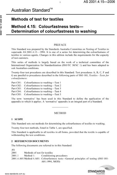 Standards PDF Cover Page