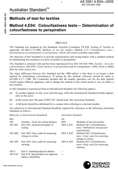 Standards PDF Cover Page