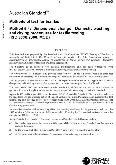 Standards PDF Cover Page