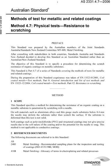 Standards PDF Cover Page