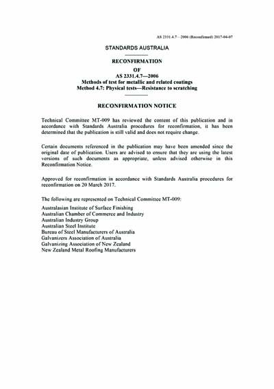Standards PDF Cover Page