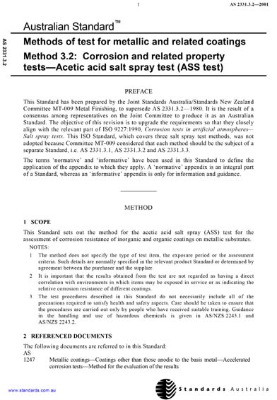 Standards PDF Cover Page