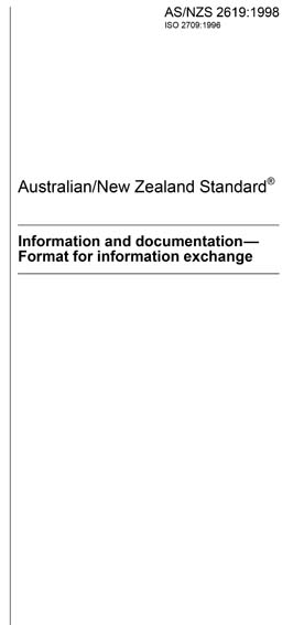 AS/NZS 2619:1998 - Information and documentation - Format for ...