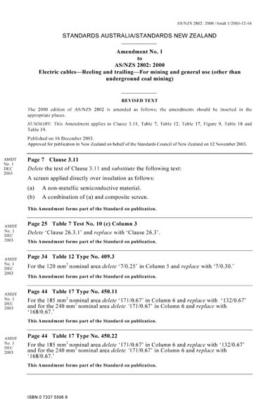 Standards PDF Cover Page