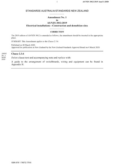 Standards PDF Cover Page
