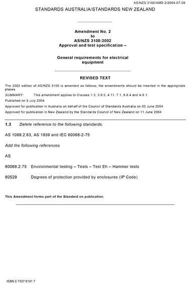 Standards PDF Cover Page