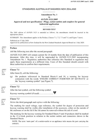Standards PDF Cover Page
