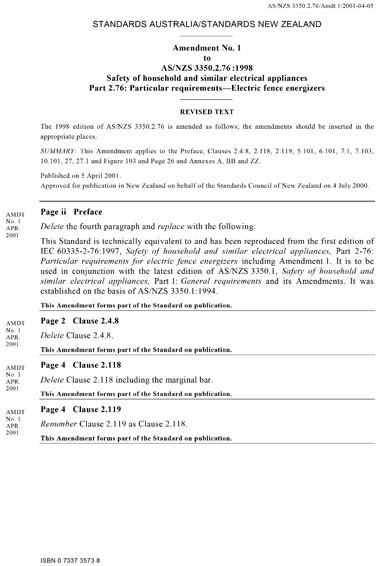 Standards PDF Cover Page