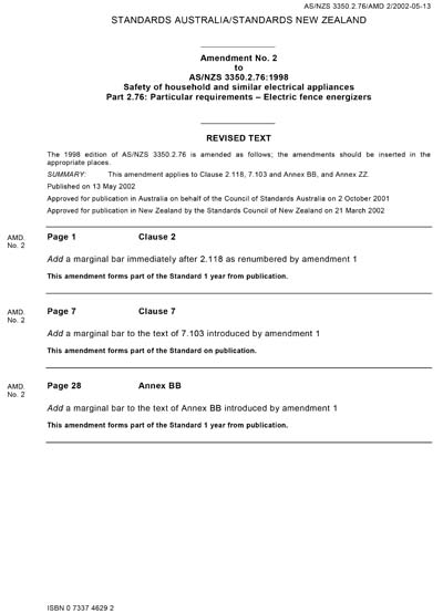 Standards PDF Cover Page