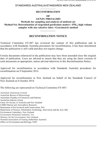Standards PDF Cover Page
