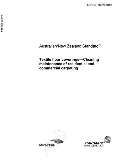As Nzs 3733 2018 Textile Floor Coverings Cleaning Maintenance