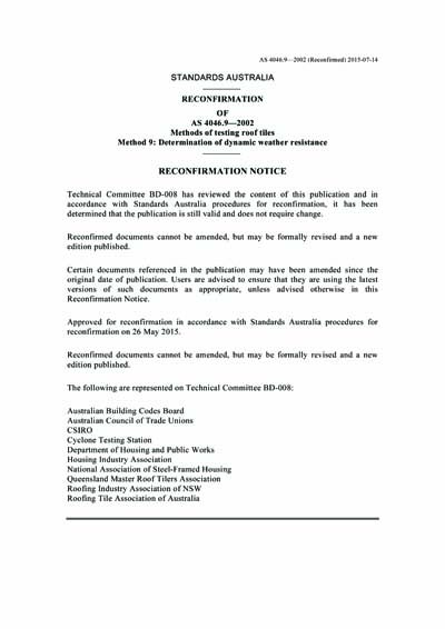 Standards PDF Cover Page
