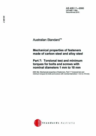 Standards PDF Cover Page