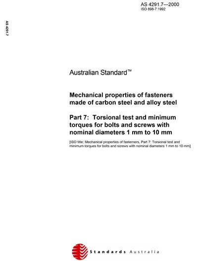 Standards PDF Cover Page