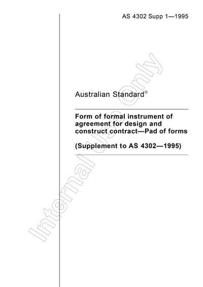 As302 Example AS 4302 Supp 1-1995 (Reference Use Only) - Form of formal instrument of ...