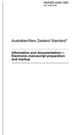 AS/NZS 4449:1997 - Information and documentation - Electronic ...