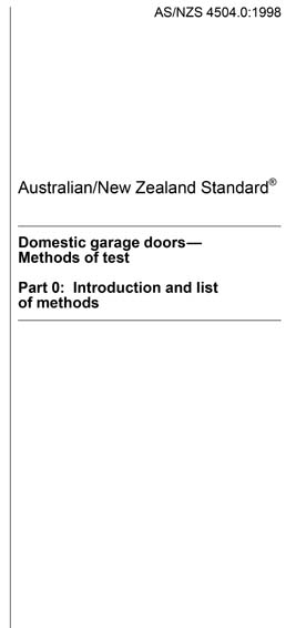 Standards PDF Cover Page
