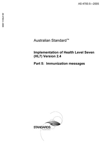 Standards PDF Cover Page