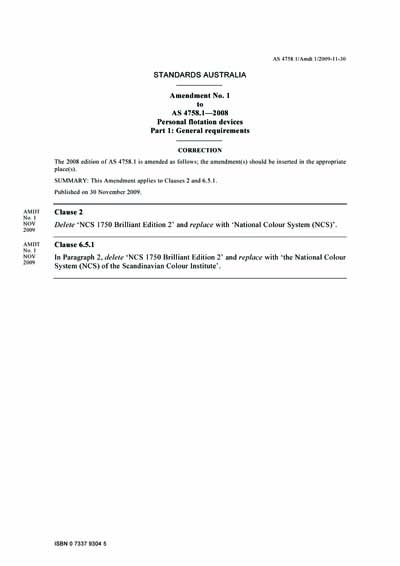Standards PDF Cover Page