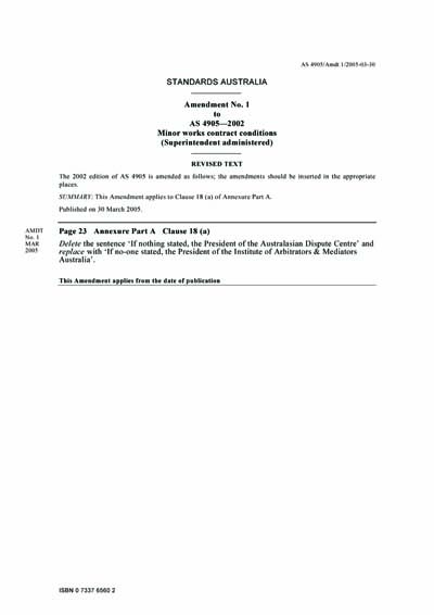 Standards PDF Cover Page