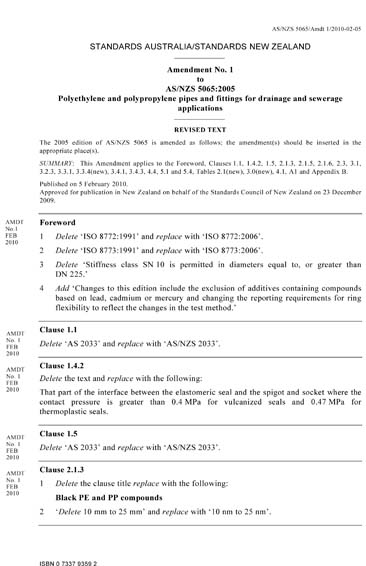 Standards PDF Cover Page