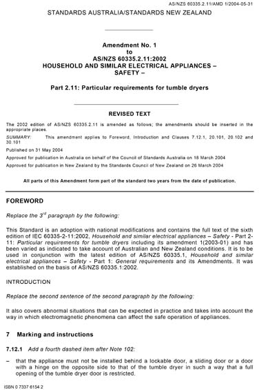 Standards PDF Cover Page