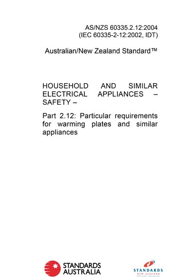 Standards PDF Cover Page