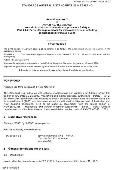 Standards PDF Cover Page