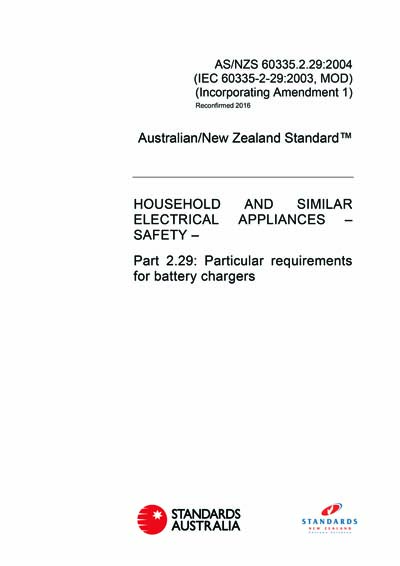 Standards PDF Cover Page
