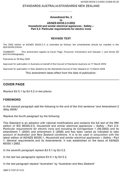 Standards PDF Cover Page