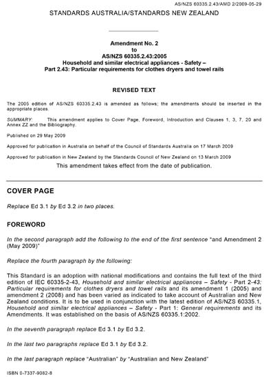 Standards PDF Cover Page