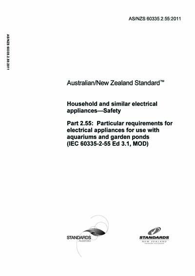 Image result for AS/NZS 60335.2.55:2011 - Household and similar electrical appliances ...
