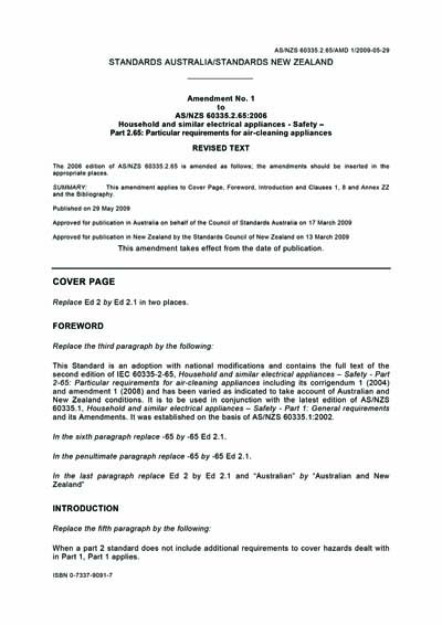 Standards PDF Cover Page