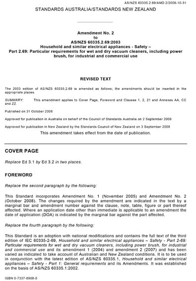 Standards PDF Cover Page