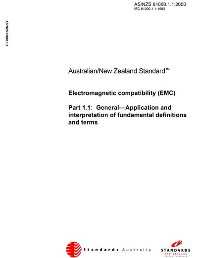 Standards PDF Cover Page